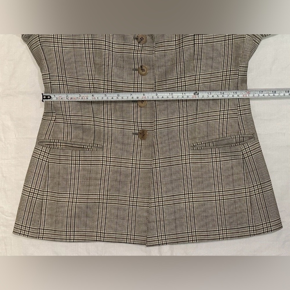 BURBERRYS LADIES 6 ITALY SKIRT SUIT SUPER 120’S EXTRAFINE WOOL TARTAN PLAID - Picture 11 of 16